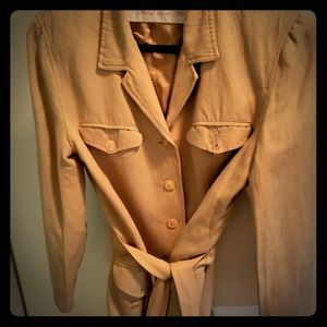 Liz Claiborne  Belted Jacket w/Pockets